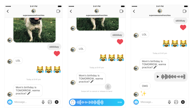 Instagram Introduces Walkie Talkie Style Voice Messaging for Users