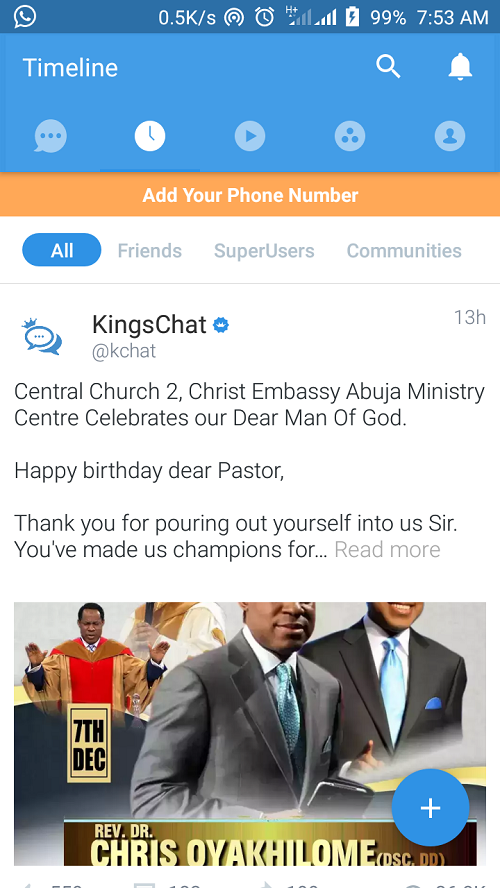 Meet KingsChat, Christ Embassy's Chatting App That Now has 2 Million Users!