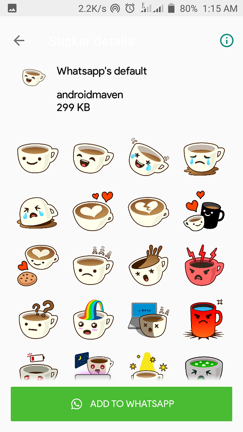 But the default Whatsapp Stickers look dull, childish and SO Boring!