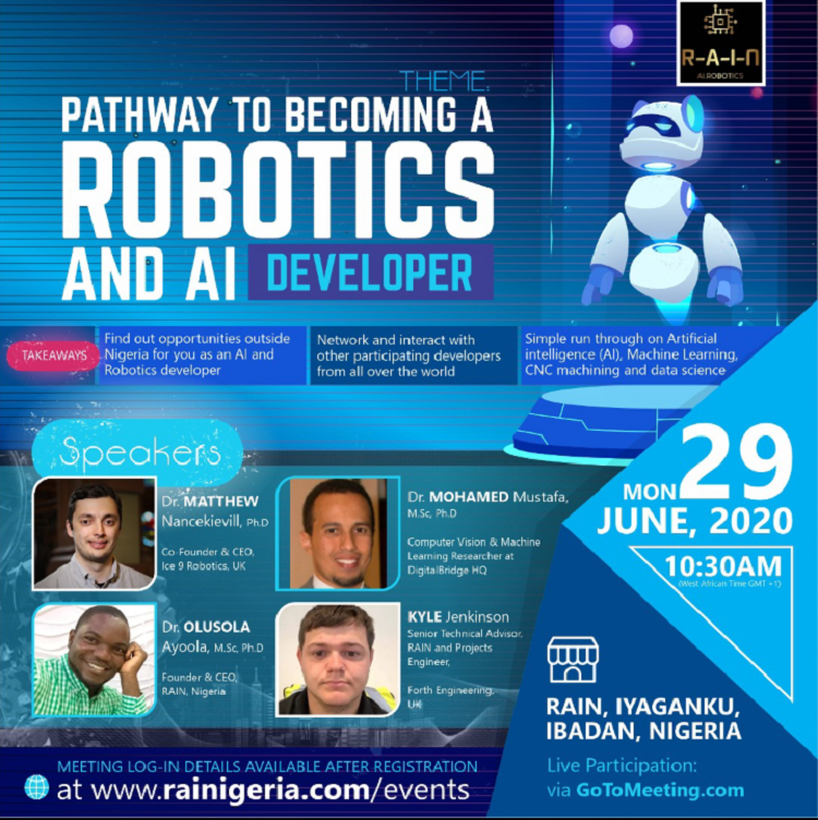 Online Events: Robotics and AI Developer Webinar, Child Online Safety Webinar