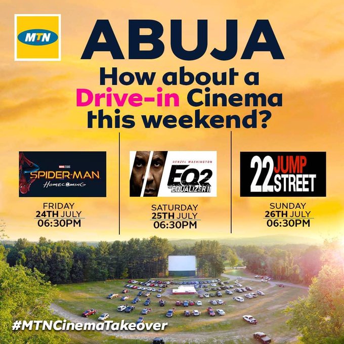 MTN Organizes Drive-in Cinema in Abuja [Image Credit: TechNext]