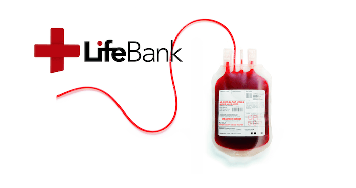 LifeBank image with a blood bank