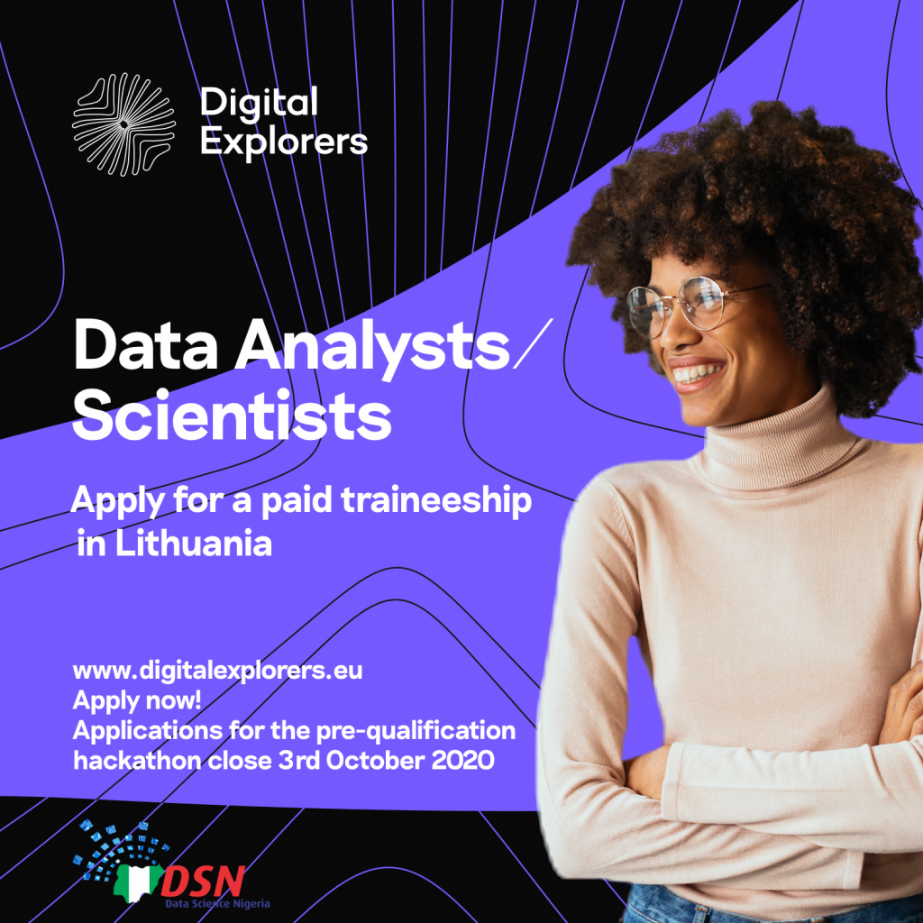Nigerian Female Data Analysts Can now Apply for Digital Explorers 6-Month Paid ICT Training in Lithuania