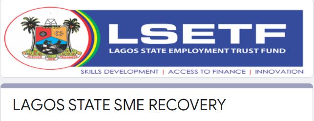 Screenshot of Lagos State SME Recovery form