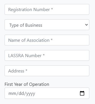 Screenshot of N1billion Lagos state palliative eligibility form for businesses