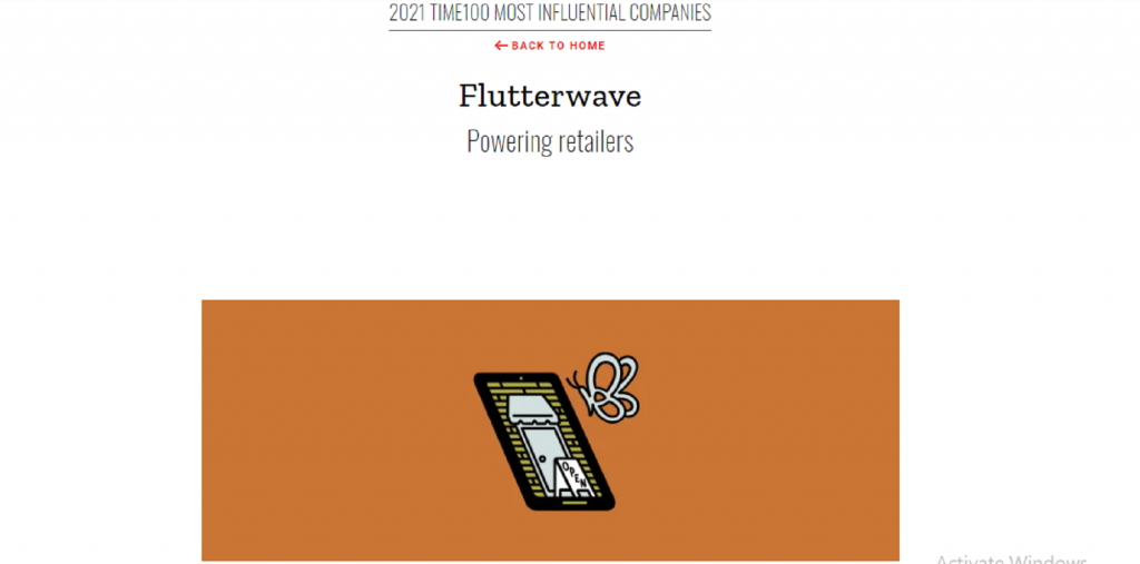 Flutterwave Named as 'Pioneers' in 2021 TIME's Most 100 Influential Companies