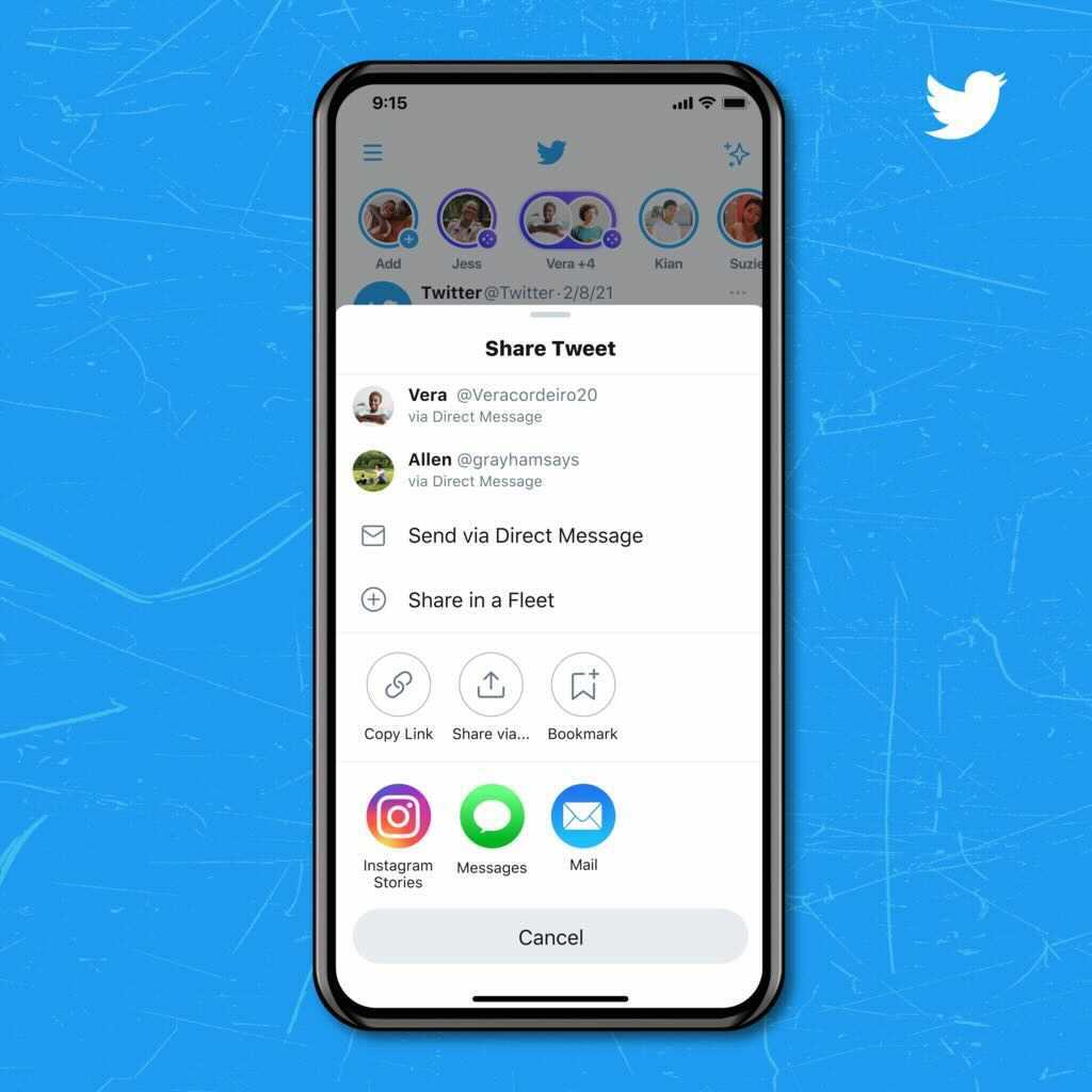 Twitter now lets you share tweets directly to Instagram Stories