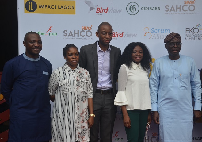 -L-R- Victor Gbenga, Founder, Eko Innovation Centre, Abisola Olusanya, Lagos State Commissioner for Agriculture, Tunbosun Alake, Special Adviser, Innovation and Technology to the Governor of Lagos State and Aanu Gopald, Founder, Africa Agility