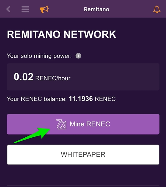 RENEC TOKEN - Nigerians can Mine Easily on their Phones for Free 2