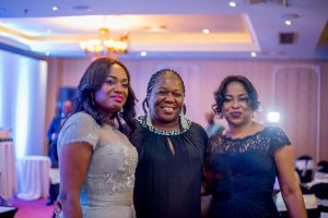 Founders Favourites! L-R: Mrs Sola Okere, wife of Austin Okere, Founder, CWG Plc, Mrs Lucy Agada, wife of James Agada, CEO, CWG Plc, Mrs Obioha, wife of Philip Obioha, Non-Executive Director and Former COO, CWG Plc