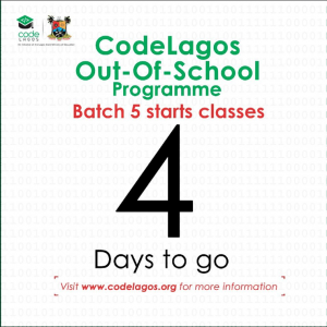 5th Batch of CodeLagos Out-of-School Programme Begins Next Week