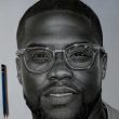 Buhari Wins Second Term, Kevin Hart patronises Nigerian Artist who made a portrait of him