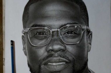 Buhari Wins Second Term, Kevin Hart patronises Nigerian Artist who made a portrait of him