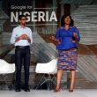 Google CEO Sundar Pichai and Google Nigeria Country Director Juliet Ehimuan-Chiazor at Google for Nigeria in July 2017