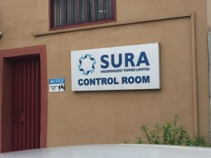 The Sura Shopping Complex IPP control room entrance...