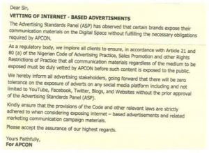N25,000 Vetting Fee: Social Media Advertisers React as APCON Moves to Regulate Online Advertising