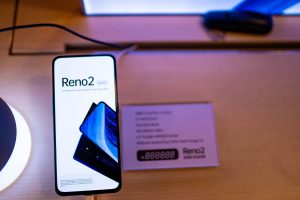 OPPO Reno2 Device on display at the official launch event