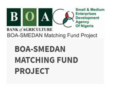Screenshot of BOA-SMEDAN Matching Fund