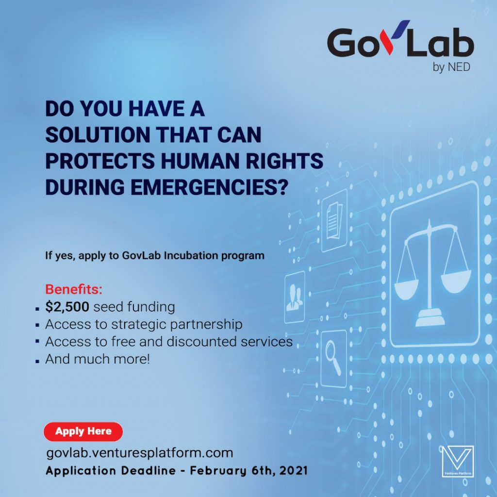 Ventures Platform Foundation Launches Gov Labs to Protect Nigerians’ Human Rights during COVID-19 response