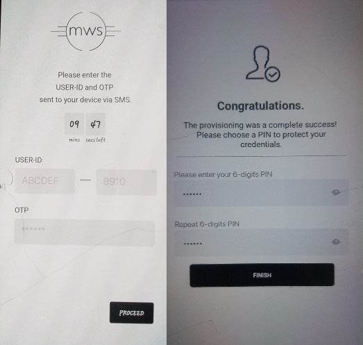 Screenshot of NIMC mobile app 