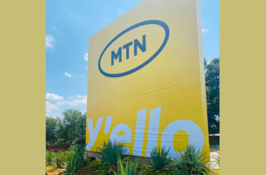 MTN new logo displayed in HQ
