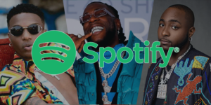 WizKid, Burna Boy and Davido leads as Spotify reveals Nigerian fans streams in celebration of its first year in Nigeria
