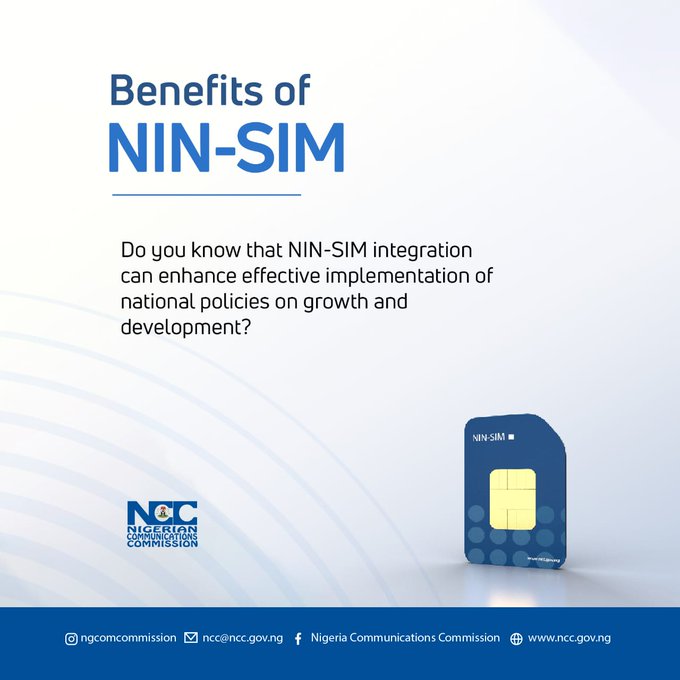 NIN-SIM linkage: NCC says telcos will not unblock SIMs that are not linked