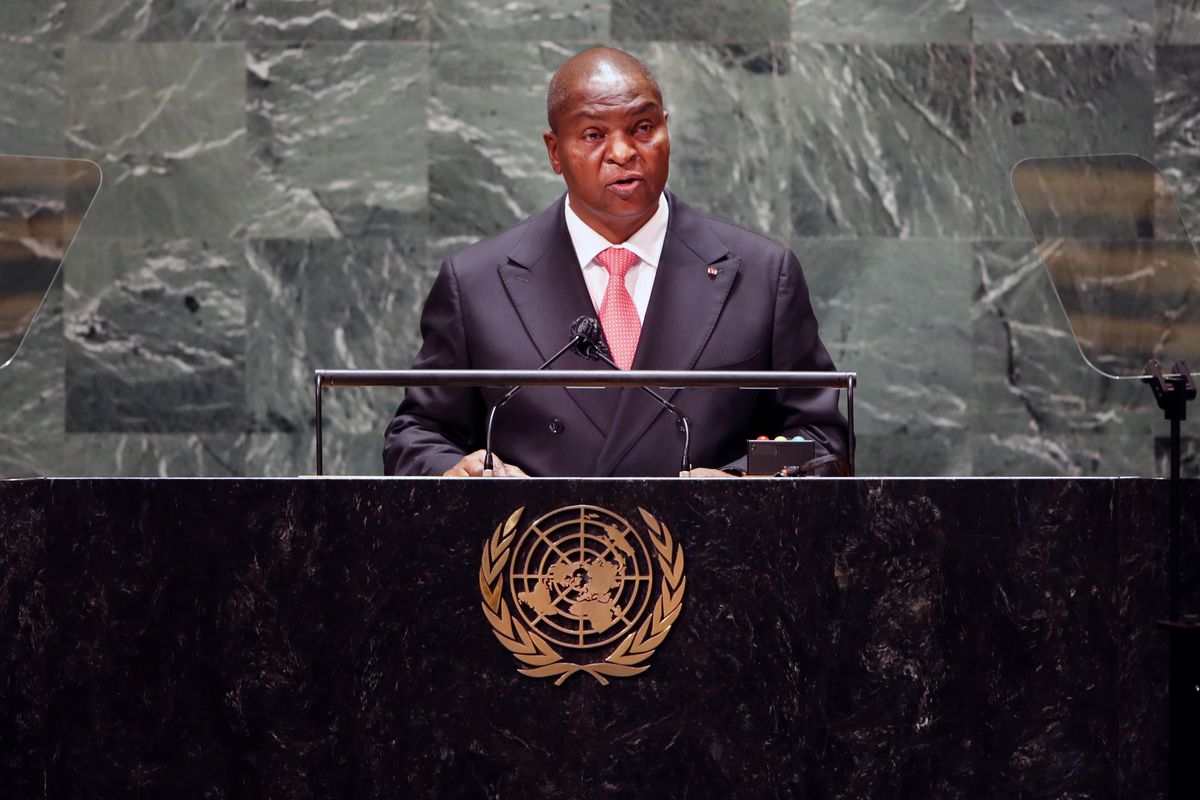 Central African Republic's President Faustin-Archange Touadera