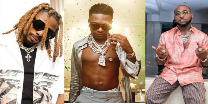 Asake, Wizkid, Burnaboy, Davido tops song chart on Spotify this week