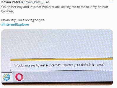Twitter reaction to Microsoft shutting down Internet Explorer after 27 years of service