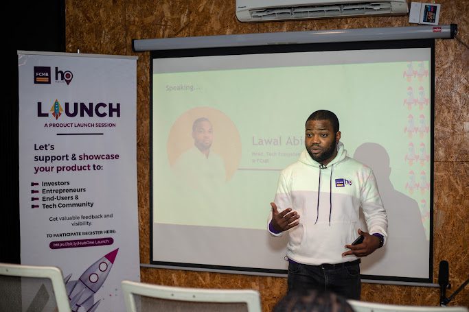 Abiodun Lawal, Head Tech ecosystem and Ventures, at FCMB HubOne's launch