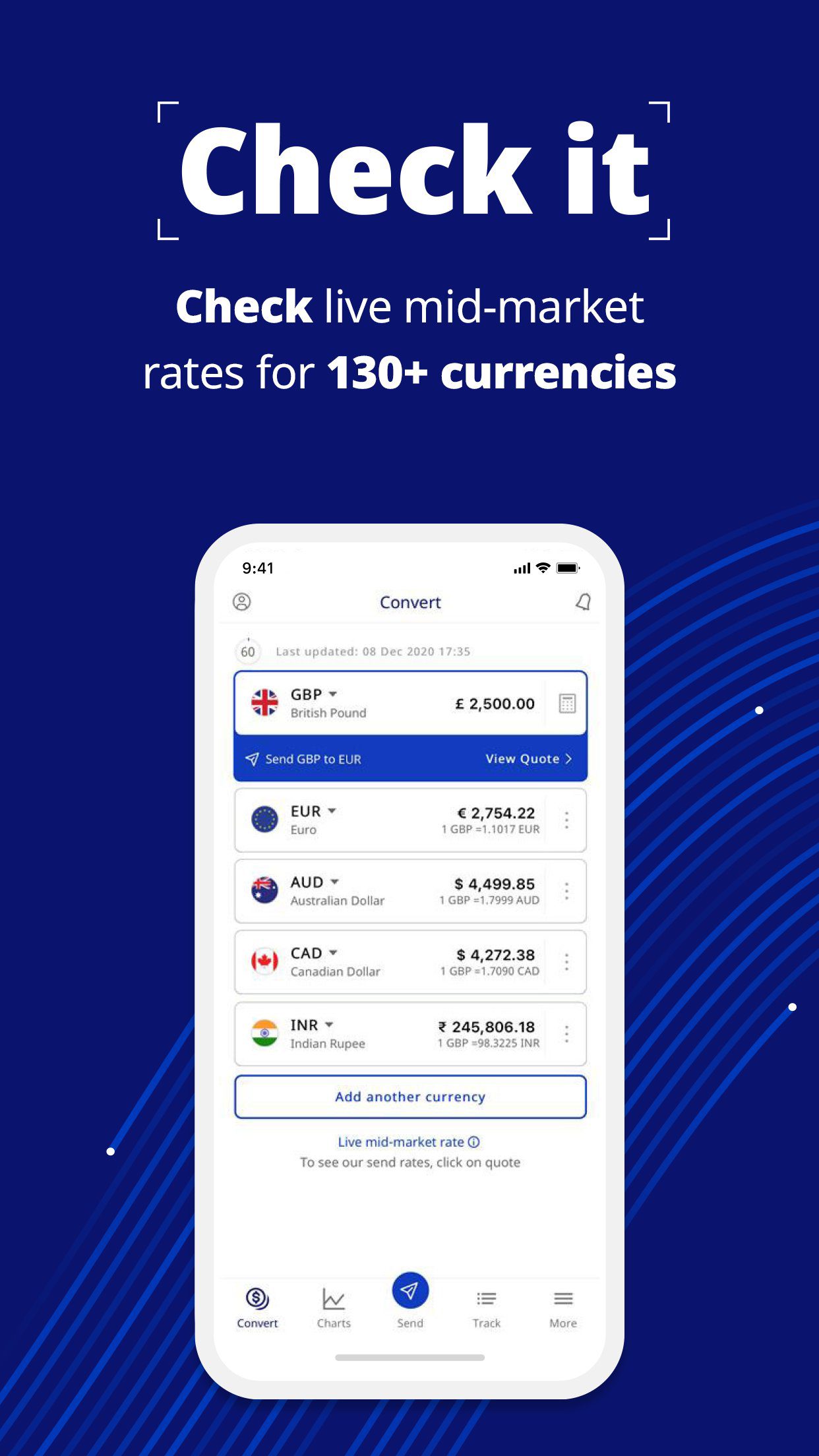 Xe currency app