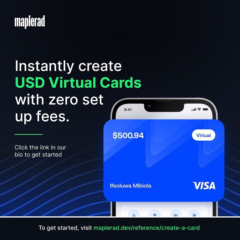 Maplerad USD Virtual cards