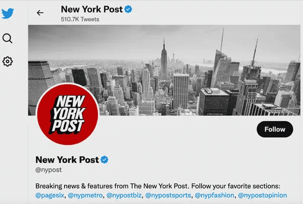 New York's post Website and Twitter account hacked
