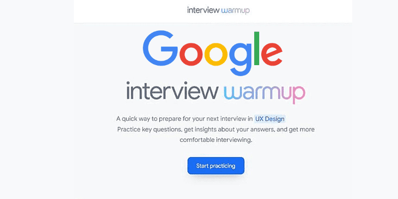 Google interview warmup 
