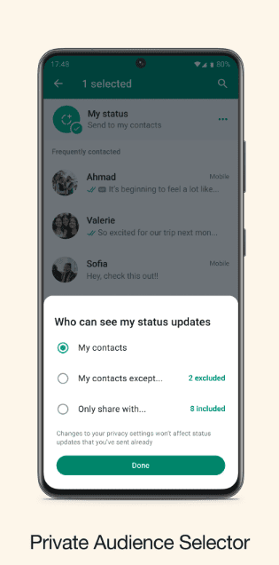 WhatsApp launches new features for Status update